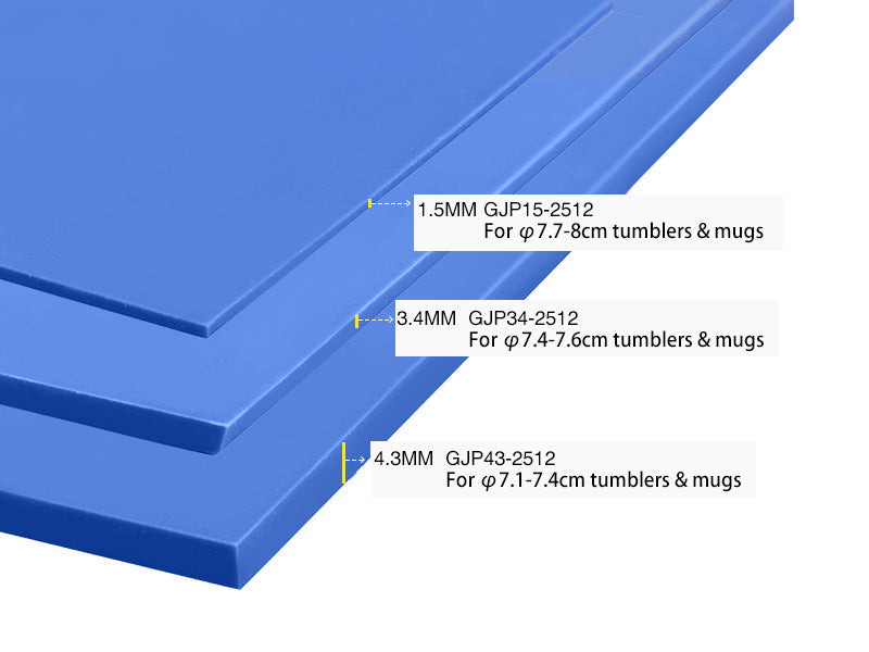 Blue Silicon Wrap Pack of 3 Mixed Sizes - Joto Imaging Supplies Canada